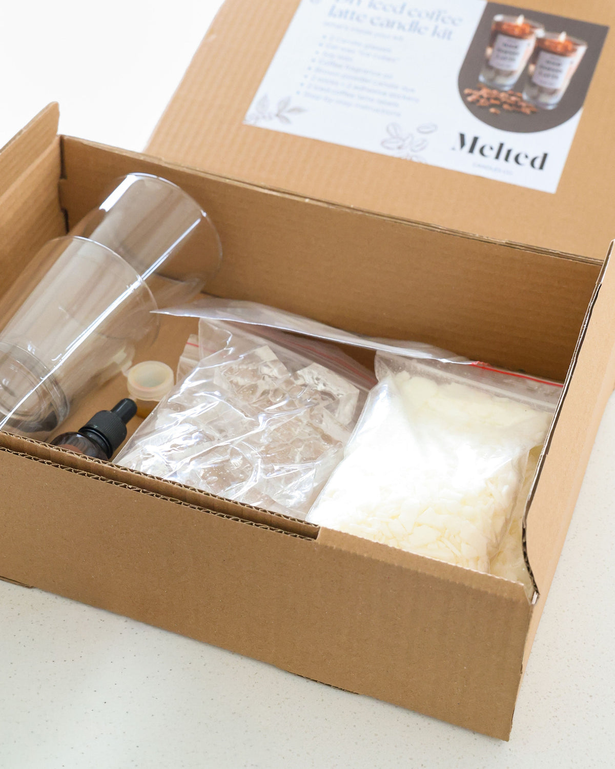 DIY Candle making kit - Iced Coffee edition