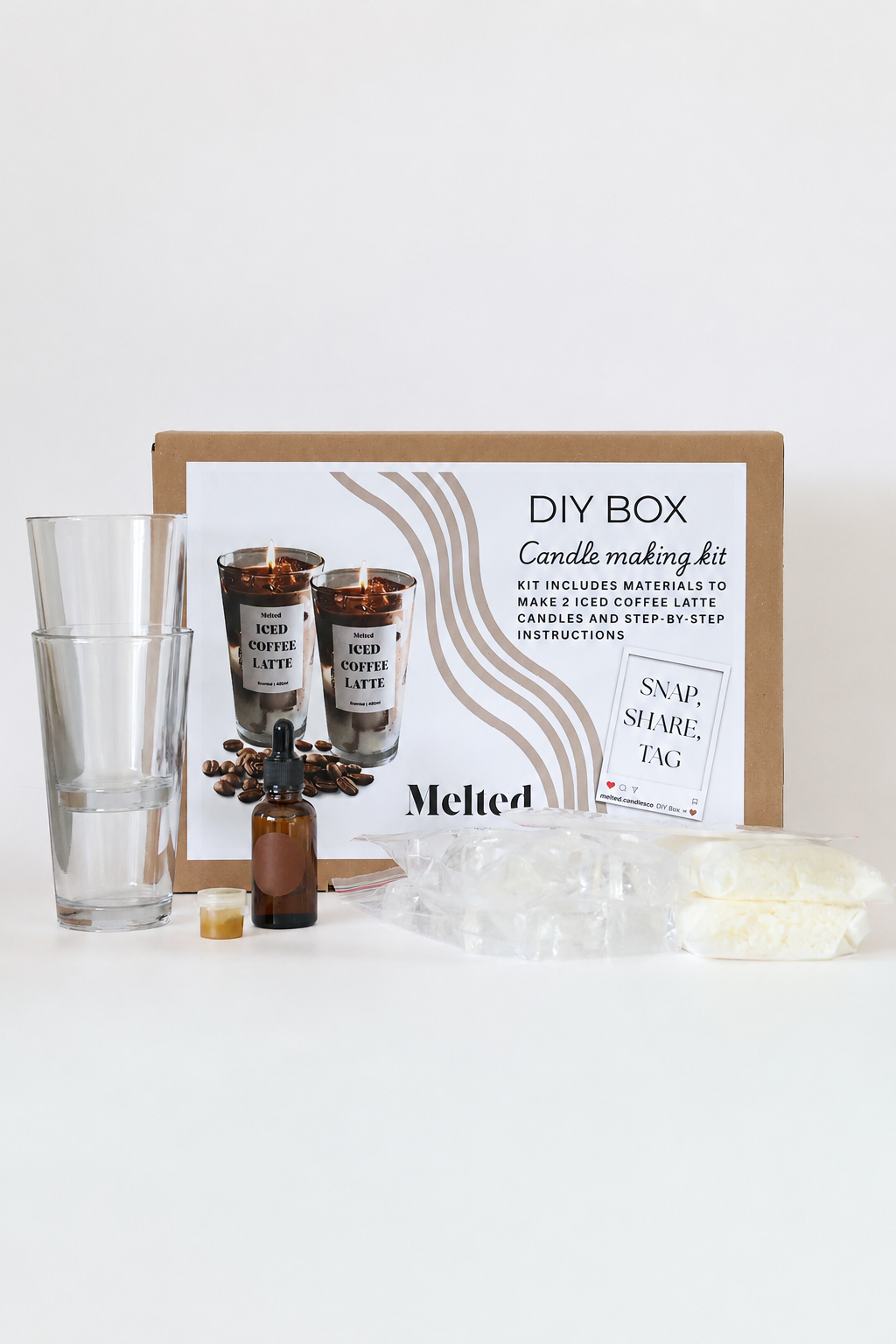 DIY Candle making kit - Iced Coffee edition