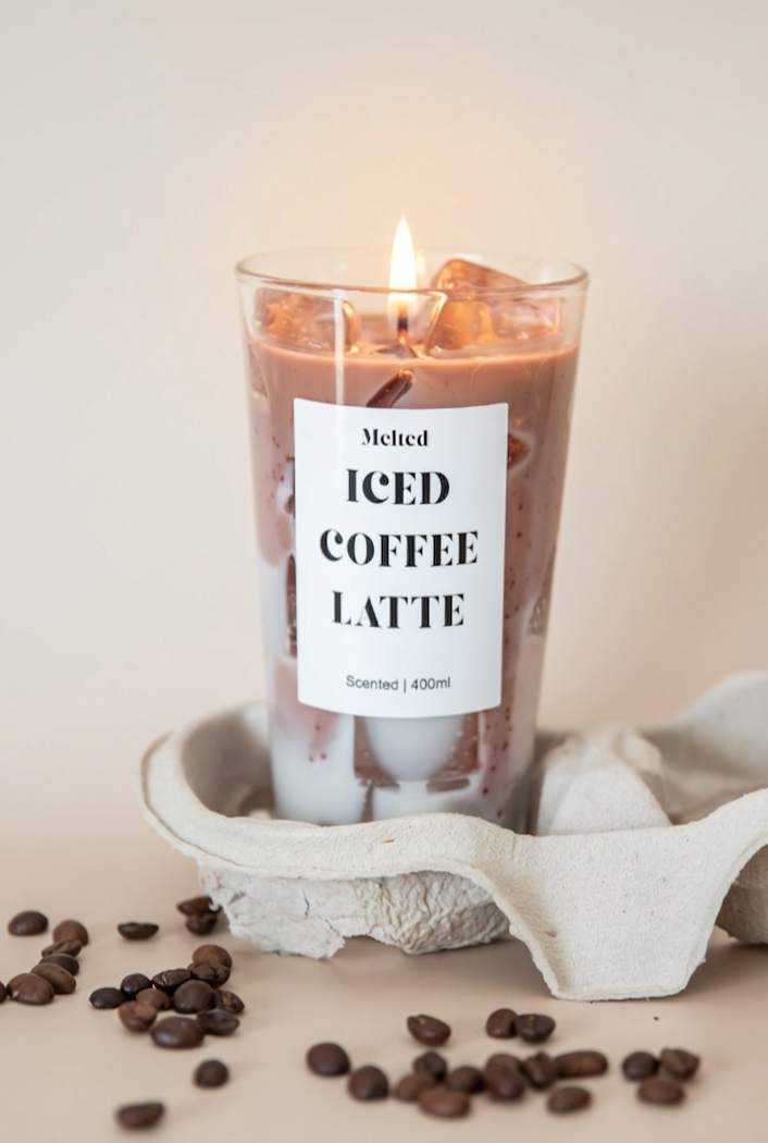 Iced Coffee Latte Candle